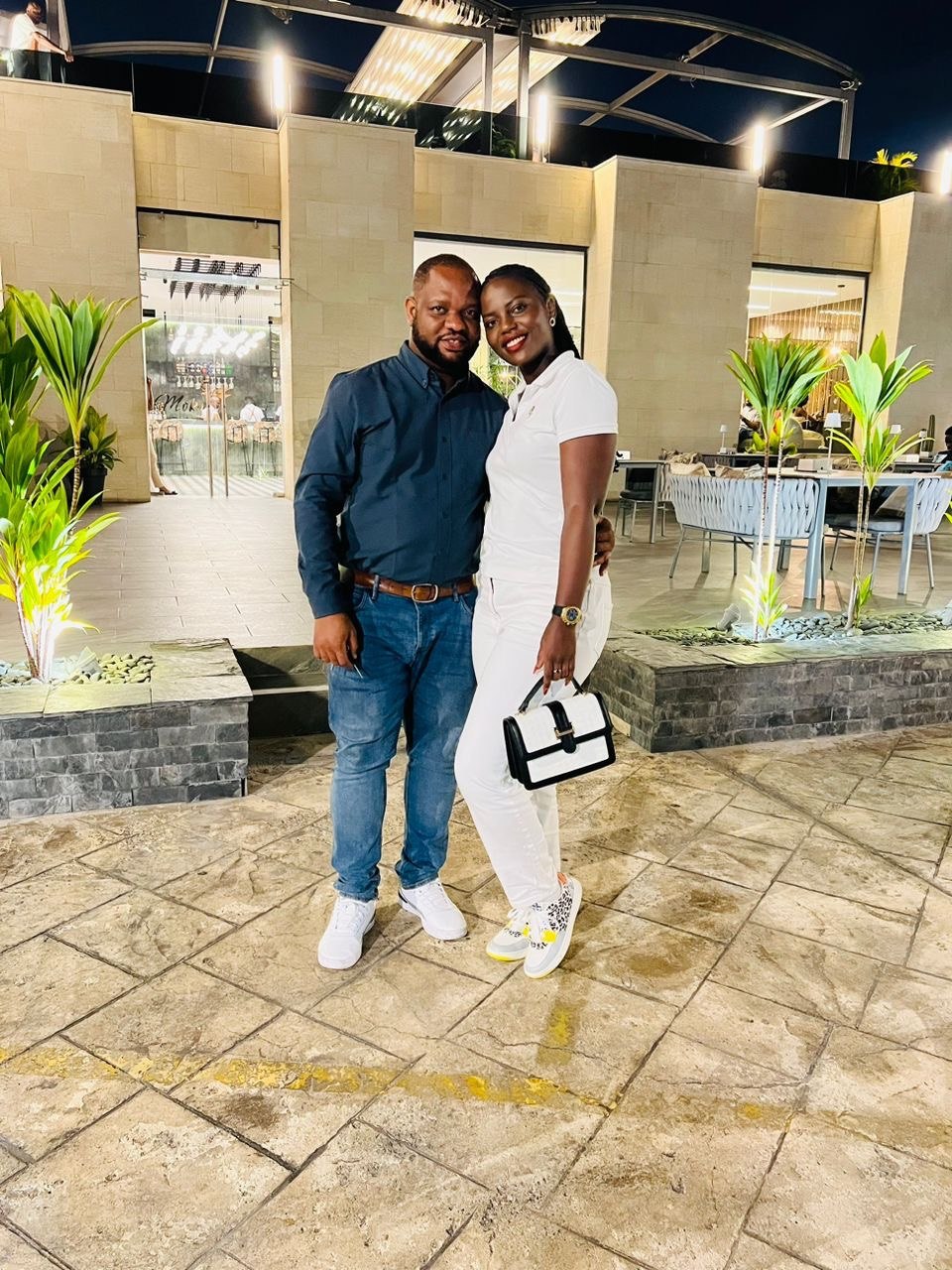 Claudine and Edward on an evening out